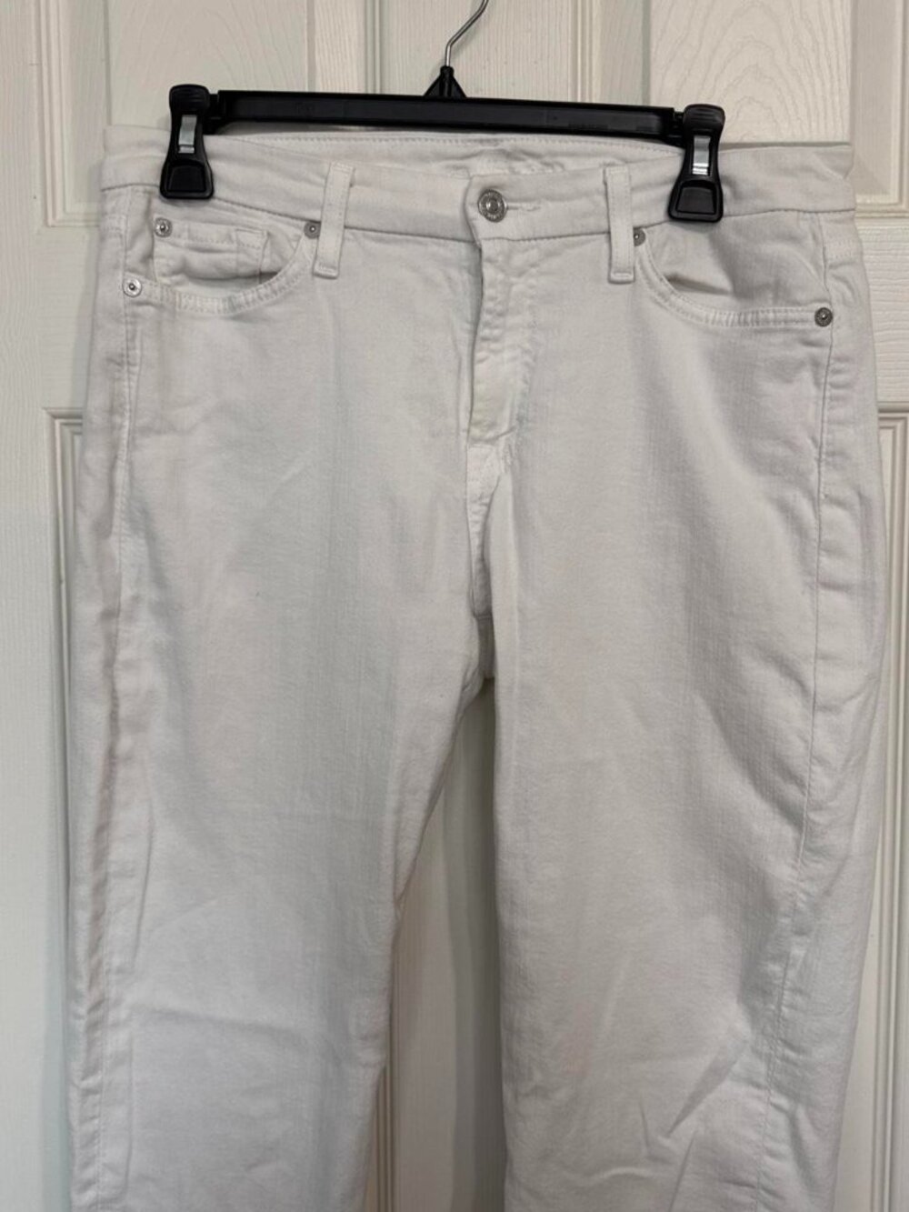 For all mankind W30 White straight leg jeans #denim